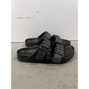 Birkenstock Arizona EVA Sandals Black Two Strap Slides US M6 W8